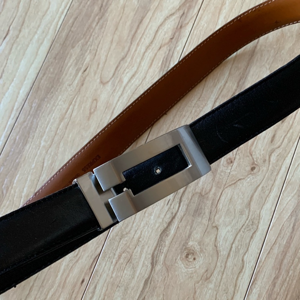Express genuine leather men’s belt black